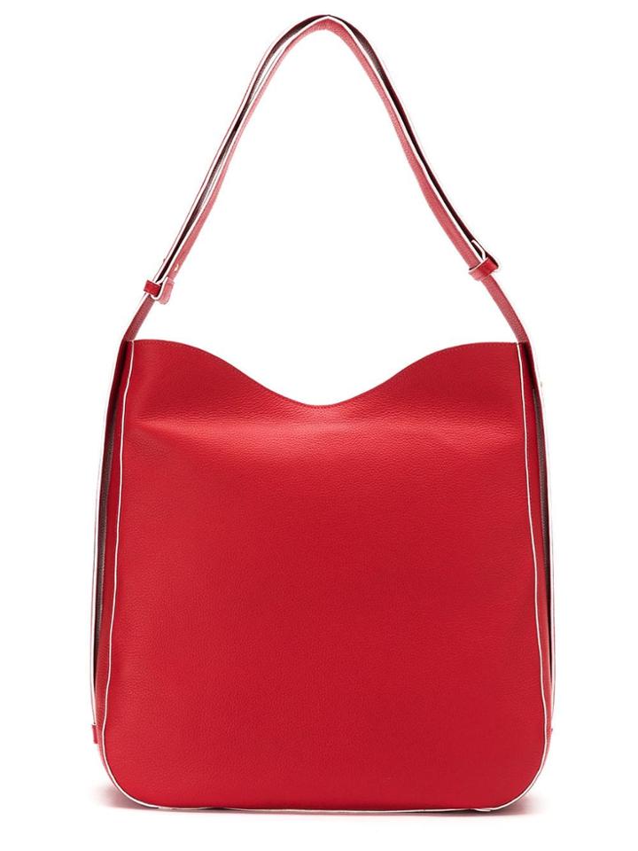 Sarah Chofakian Leather Tote Bag - Red