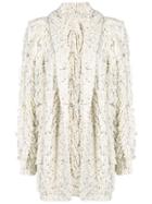 Ulla Johnson Fringed Cardigan - Nude & Neutrals