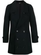 Comme Des Garçons Homme Plus Double-breasted Mid-length Coat - Black