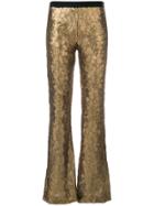 Twin-set Sequin Embellished Cropped Trousers - Metallic