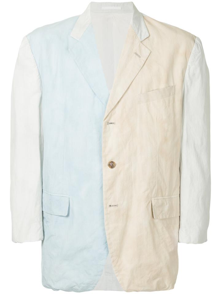 Comme Des Garçons Vintage Colour Block Blazer - Blue