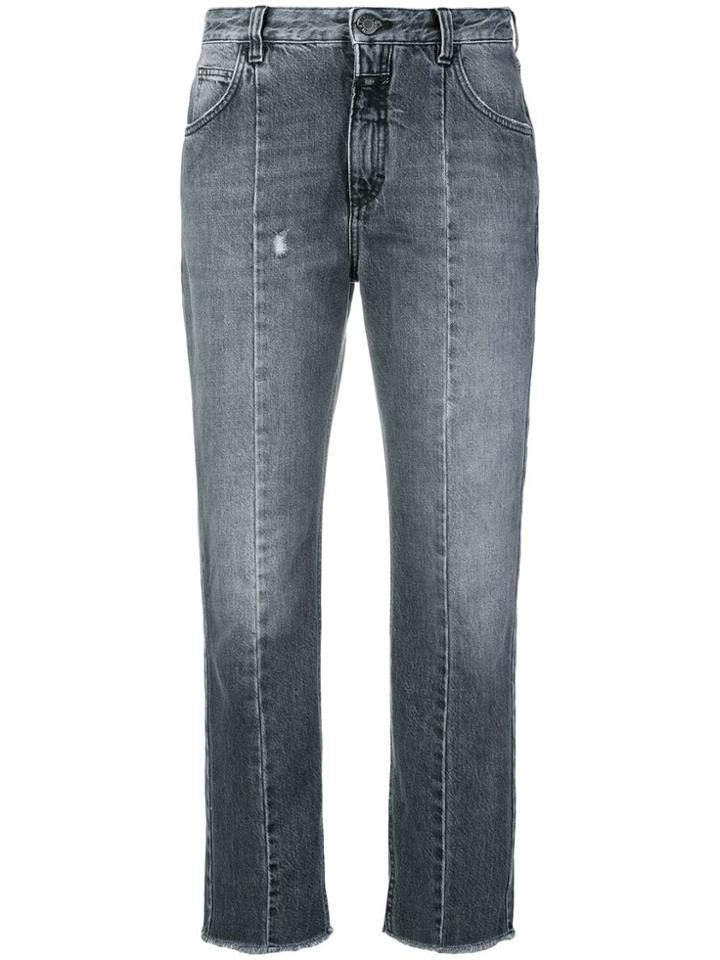 Closed Cropped Boyfriend Jeans - Grey