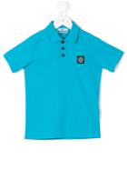 Stone Island Kids Short-sleeved Polo Shirt, Toddler Boy's, Size: 5 Yrs, Blue