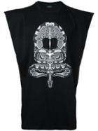 Marcelo Burlon County Of Milan Snake Print Tank, Men's, Size: Xl, Black, Cotton