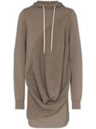 Rick Owens Drkshdw Slouch Front Cotton Hoodie - Brown