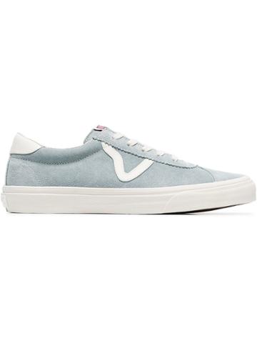 Vans Blue Epoch Sport Lx Leather And Canvas Sneakers - Nude & Neutrals