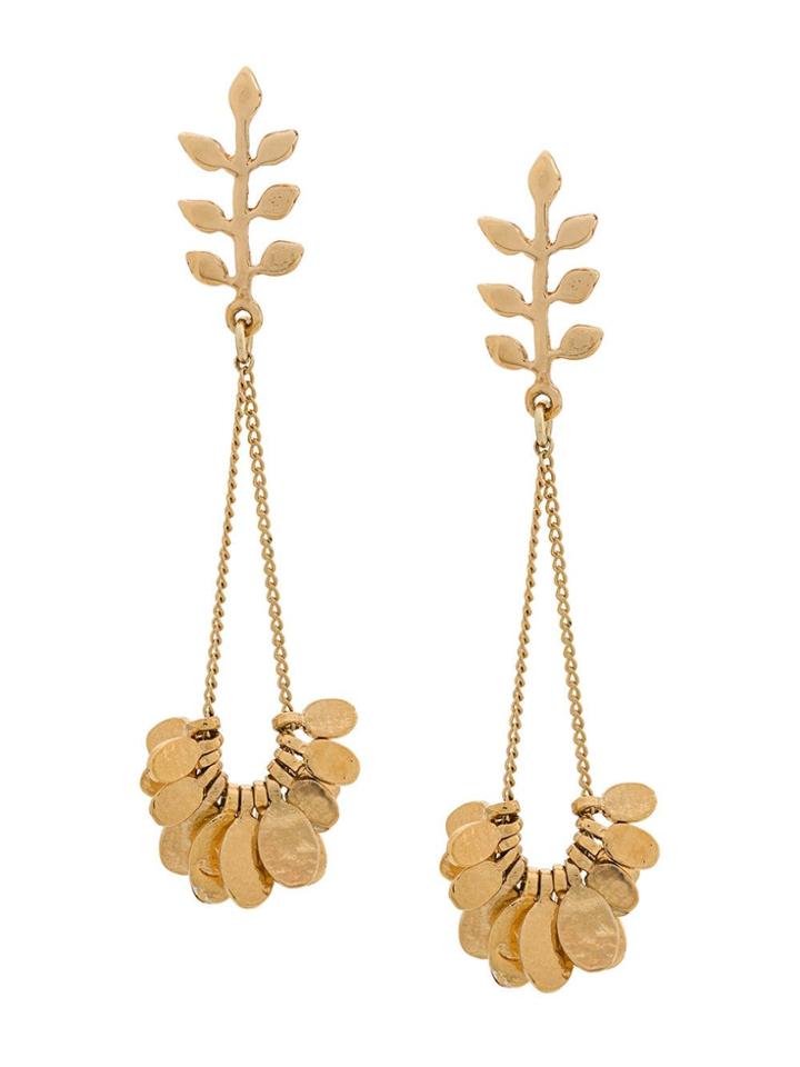 Isabel Marant Étoile Leaf Drop Earrings - Gold