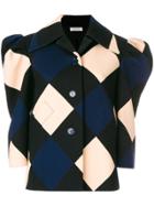 Nina Ricci Structured Diamond Coat - Multicolour