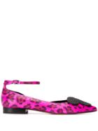 Moa Master Of Arts Leopard-print Ballerina Flats - Pink
