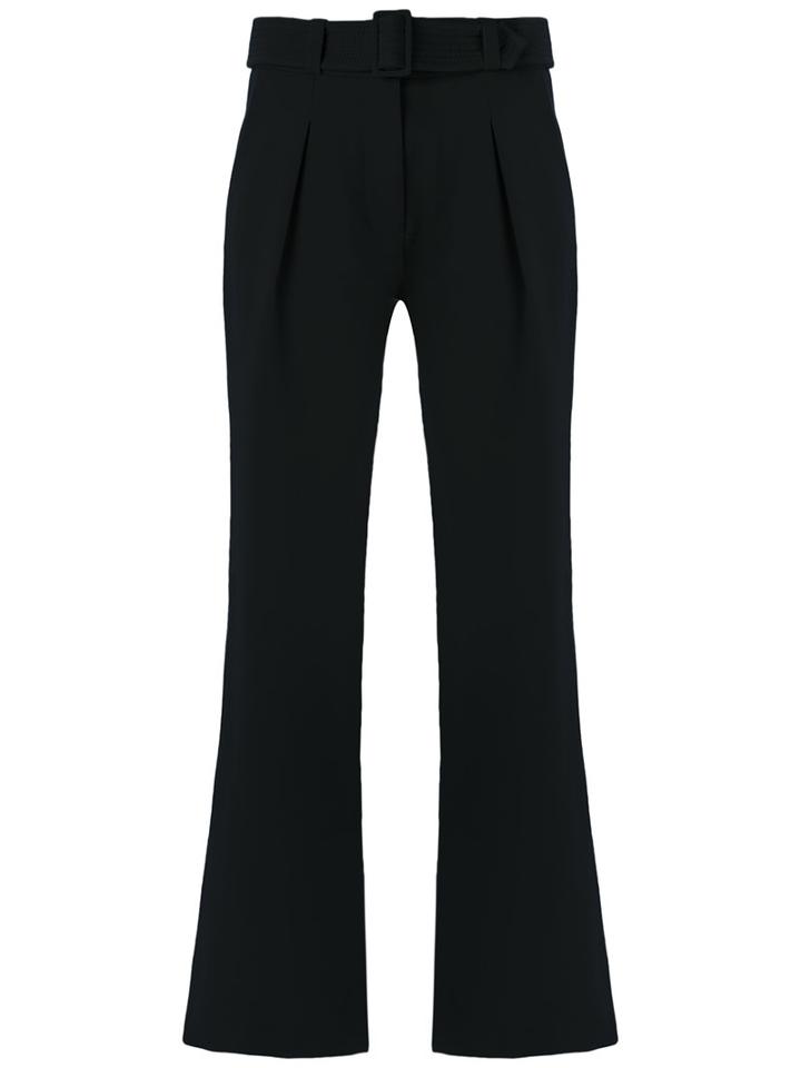 Egrey Flared Trousers, Women's, Size: 36, Black, Polyester