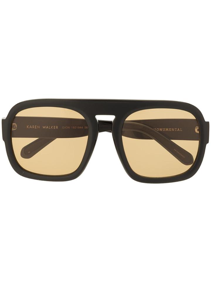 Karen Walker Gion Sunglasses - Black