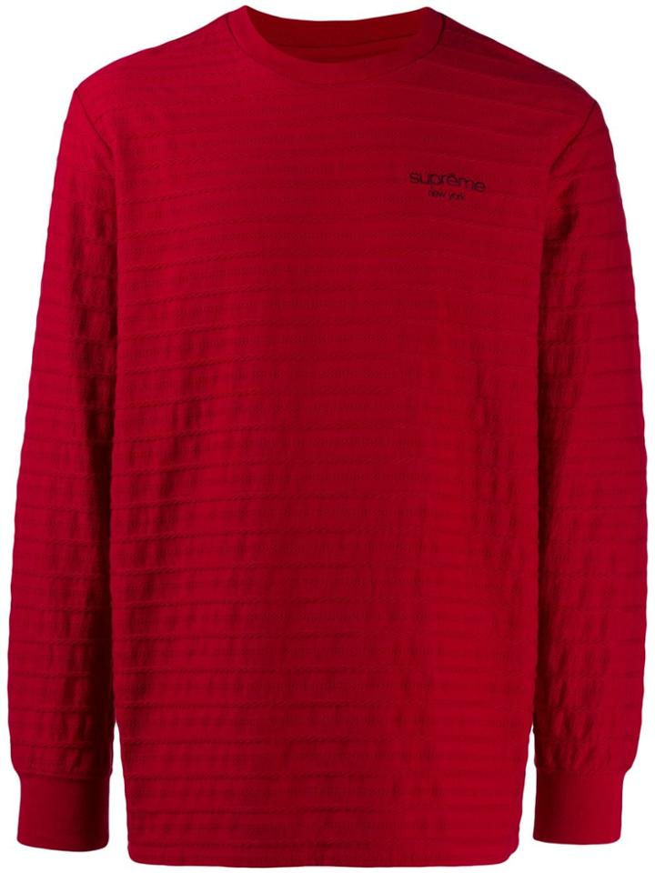 Supreme Rope Stripe Top - Red
