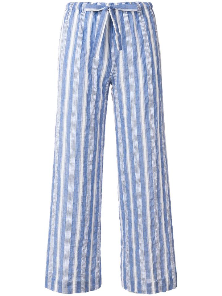 Aspesi Drawstring Striped Trousers - White