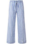 Aspesi Drawstring Striped Trousers - White