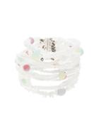 Chanel Pre-owned 1999 Stone Motif Bracelet - White
