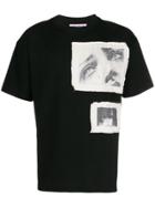 Palm Angels Face Print T-shirt - Black