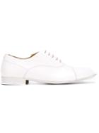Maison Margiela Sheer Panel Oxford Shoes, Women's, Size: 37, White, Leather/nylon
