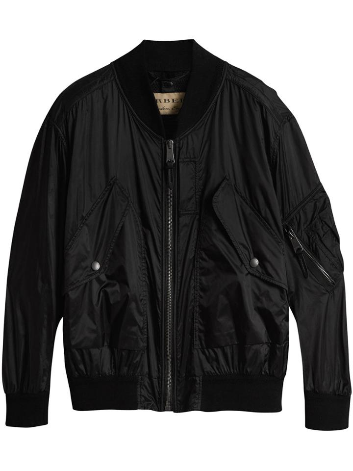Burberry Lightweight Technical Bomber Jacket - Black