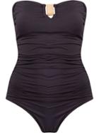 Brigitte Draped Swimsuit, Women's, Size: G, Black, Polyamide/spandex/elastane