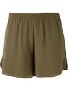 Paxi Shorts - Women - Silk - 40, Green, Silk, Zeus+dione