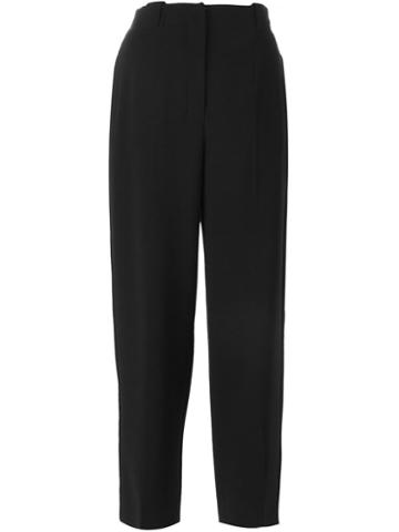 Agnona Cropped Trousers, Women's, Size: 40, Black, Spandex/elastane/wool