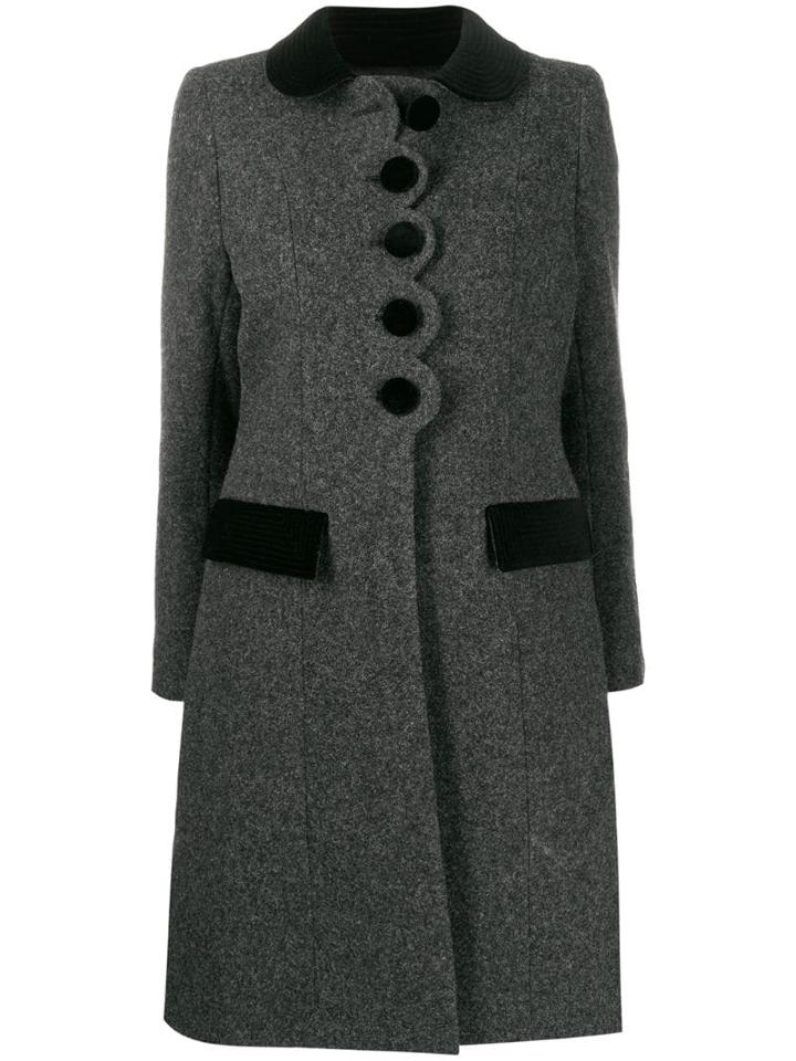 Marc Jacobs Peter Pan Collar Coat - Grey