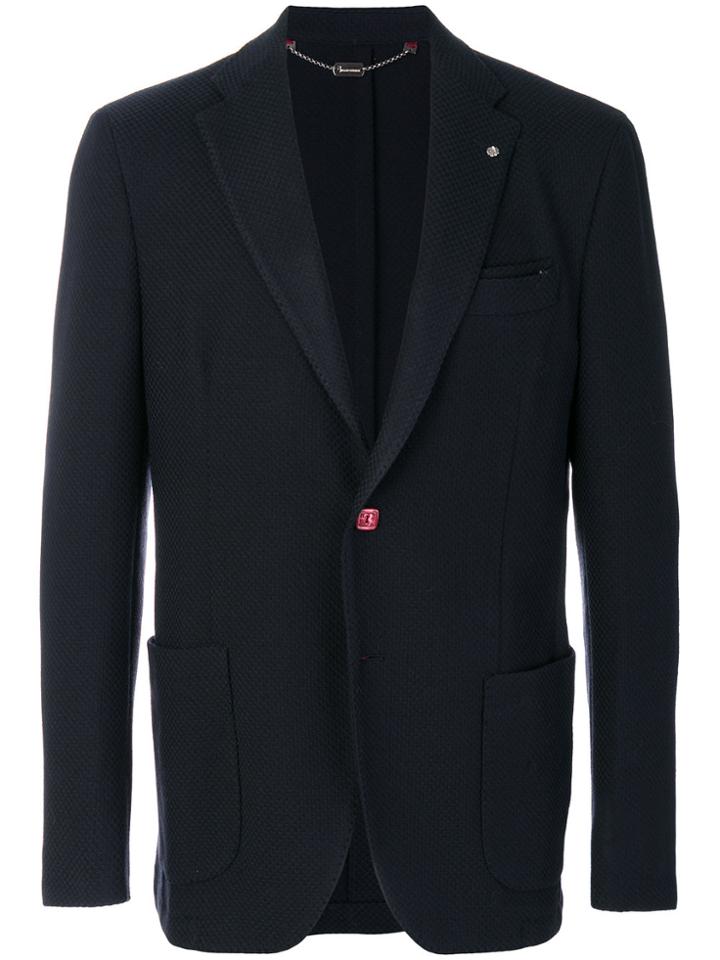 Billionaire Slim Single-breasted Blazer - Blue