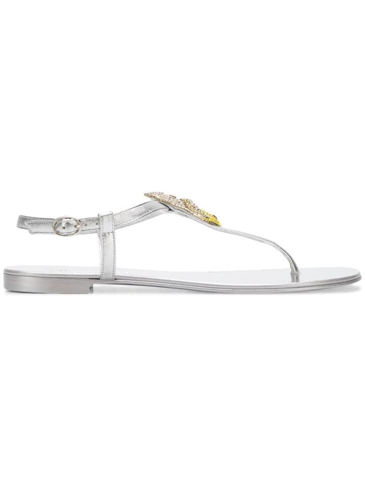 Giuseppe Zanotti Design Bananas Sandals - Silver