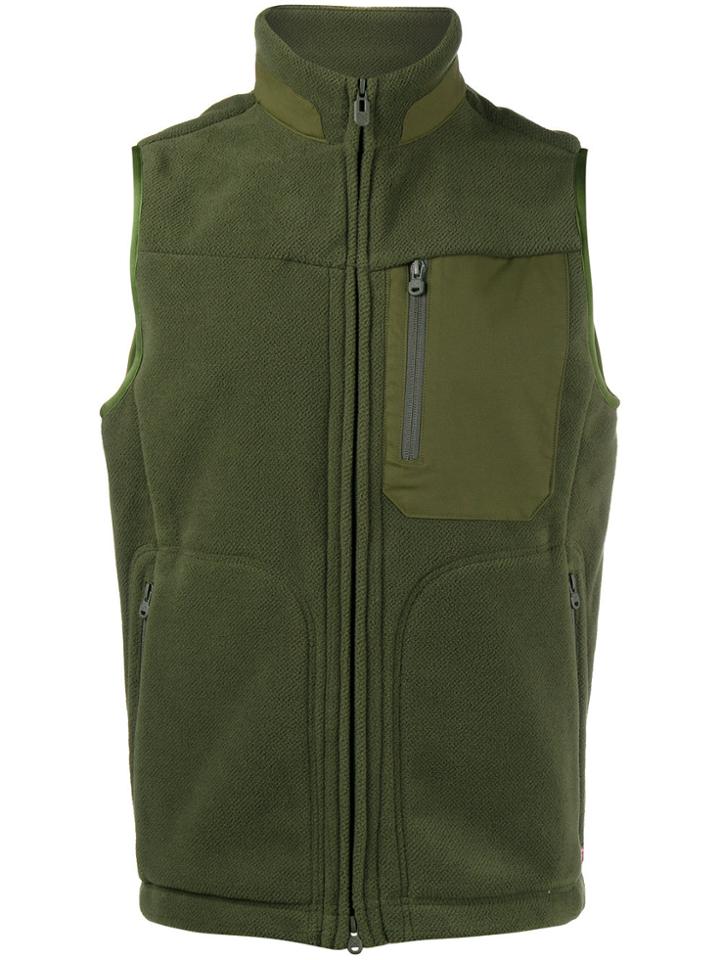 White Mountaineering Primaloft Fleece Gilet - Green