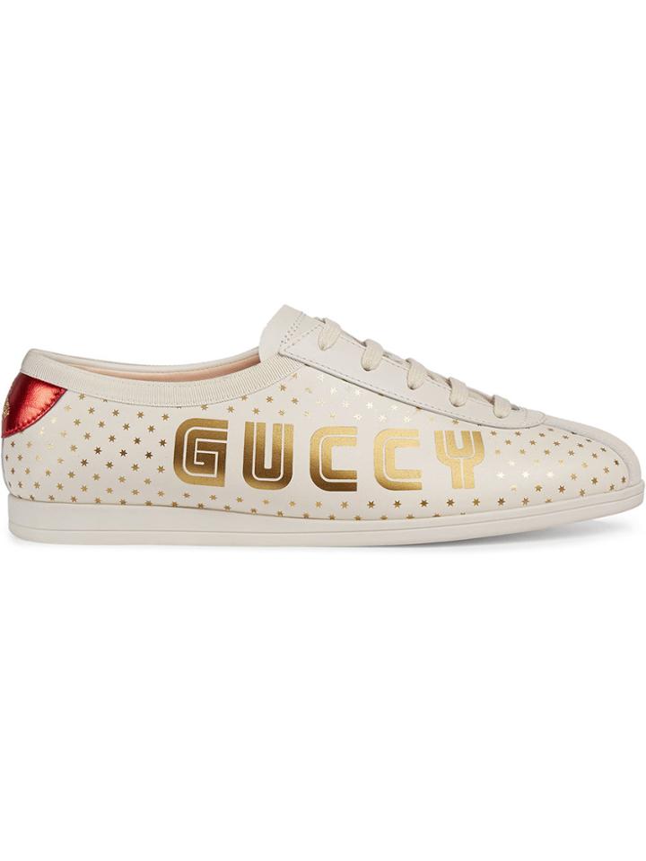 Gucci Guccy Falacer Sneaker - White