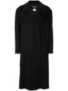 Chanel Pre-owned Double-breasted Overcoat - Black