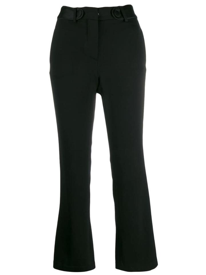 Federica Tosi High-waisted Slim-fit Trousers - Black