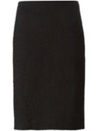 Chanel Pre-owned Bouclé Pencil Skirt - Black