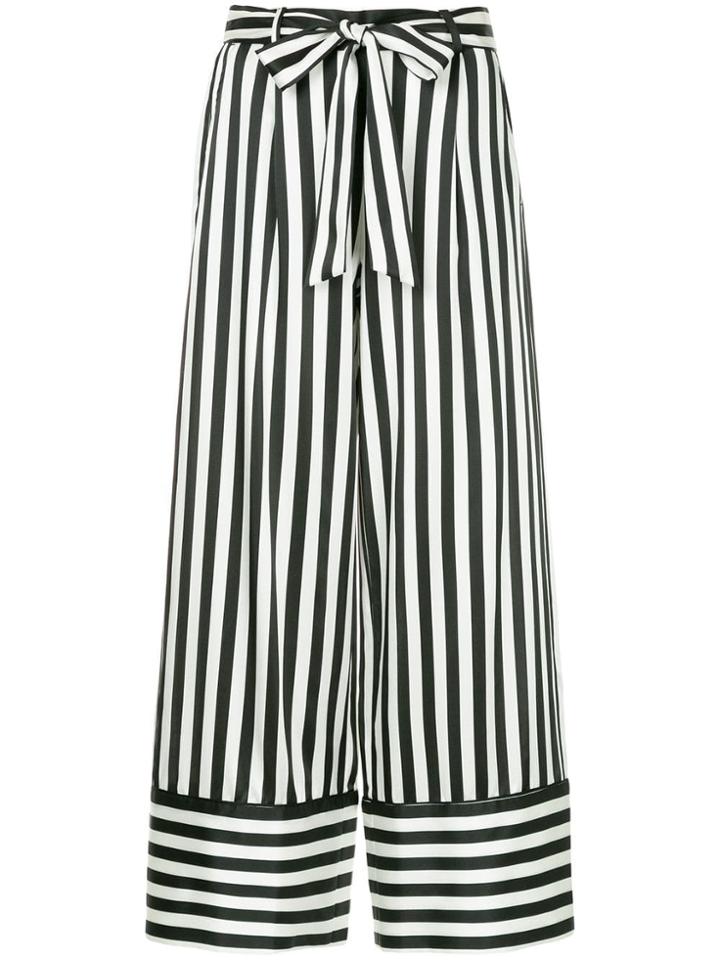 Nobody Denim Silk Stripe Pant Riviera - White