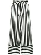 Nobody Denim Silk Stripe Pant Riviera - White