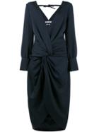 Jacquemus La Robe Fleur V-neck Dress - Blue