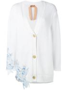 No21 Lace-trimmed Cardigan - White