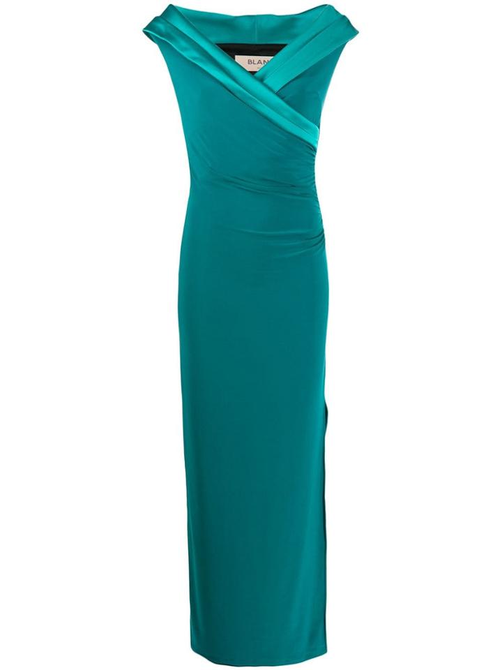 Blanca Fitted Evening Dress - Green