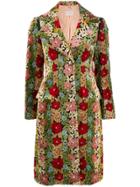 Etro Floral Print Single-breasted Coat - Red