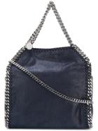 Stella Mccartney - Silver-tone Chain Shoulder Bag - Women - Polyester - One Size, Blue, Polyester