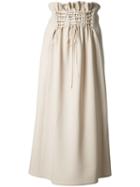 The Row Flared Midi Skirt, Women's, Size: 6, Nude/neutrals, Spandex/elastane/virgin Wool