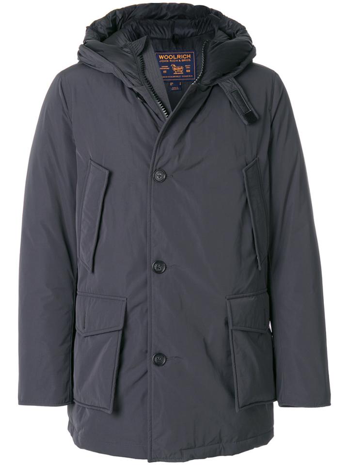 Woolrich Hooded Parka Coat - Blue