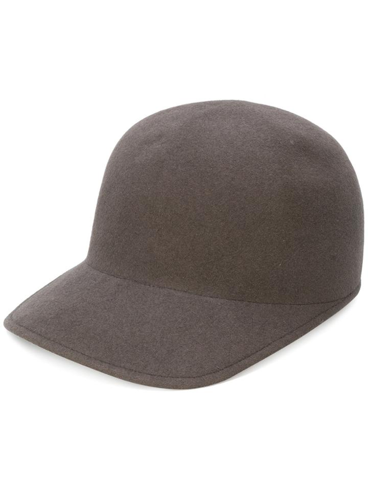 Overhead Rabbit Fur Cap - Brown