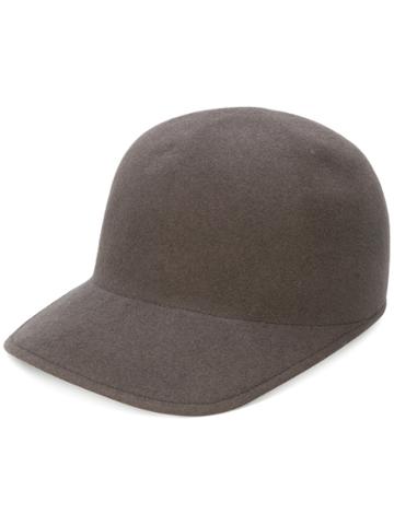 Overhead Rabbit Fur Cap - Brown