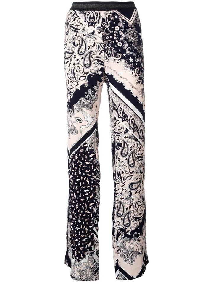 Just Cavalli Elasticated Waistband Printed Trousers, Women's, Size: 40, Viscose/polyester