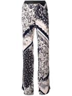 Just Cavalli Elasticated Waistband Printed Trousers, Women's, Size: 40, Viscose/polyester
