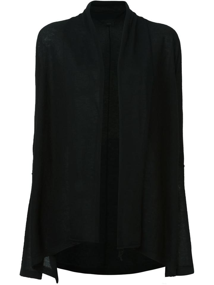 Joseph Open Front Cardigan, Women's, Size: Large, Black, Cashmere