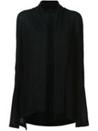 Joseph Open Front Cardigan, Women's, Size: Large, Black, Cashmere