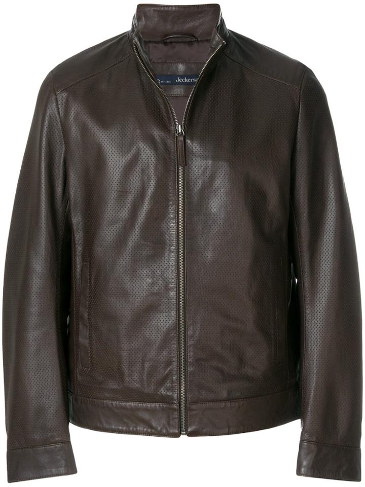 Jeckerson Zipped Fitted Jacket - Brown