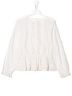 Bonpoint Teen Lalia Peplum Blouse - White